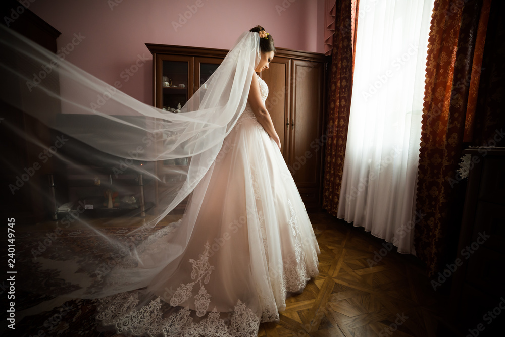 Beautiful bride preparation morning Beautiful bride preparation morning