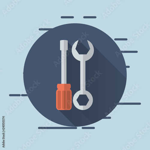 wrench and screwdriver icons image