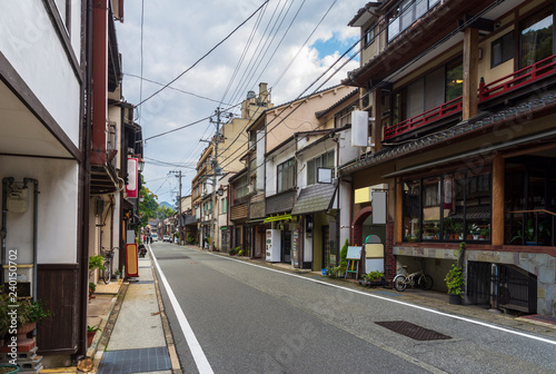 Peaceful view of main street of Kinosaki