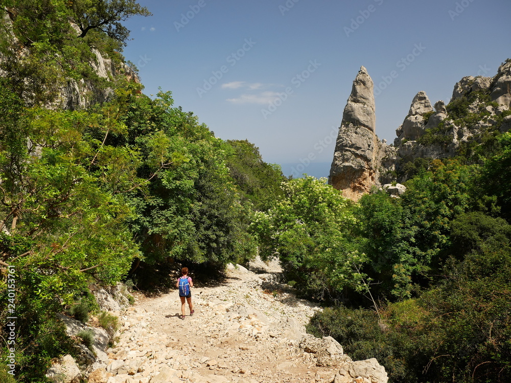 The hiking path to Cala Goloritze and Aguglia, Sardinia