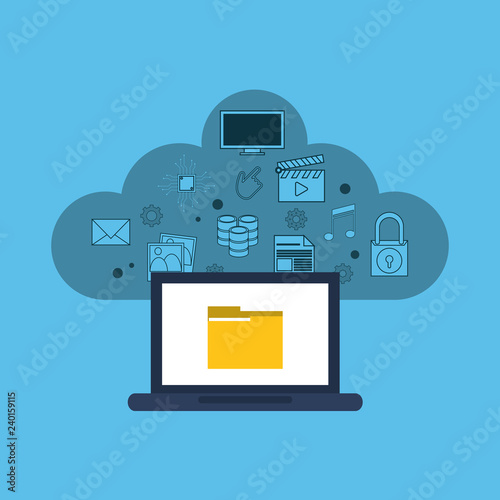 data center related icons image