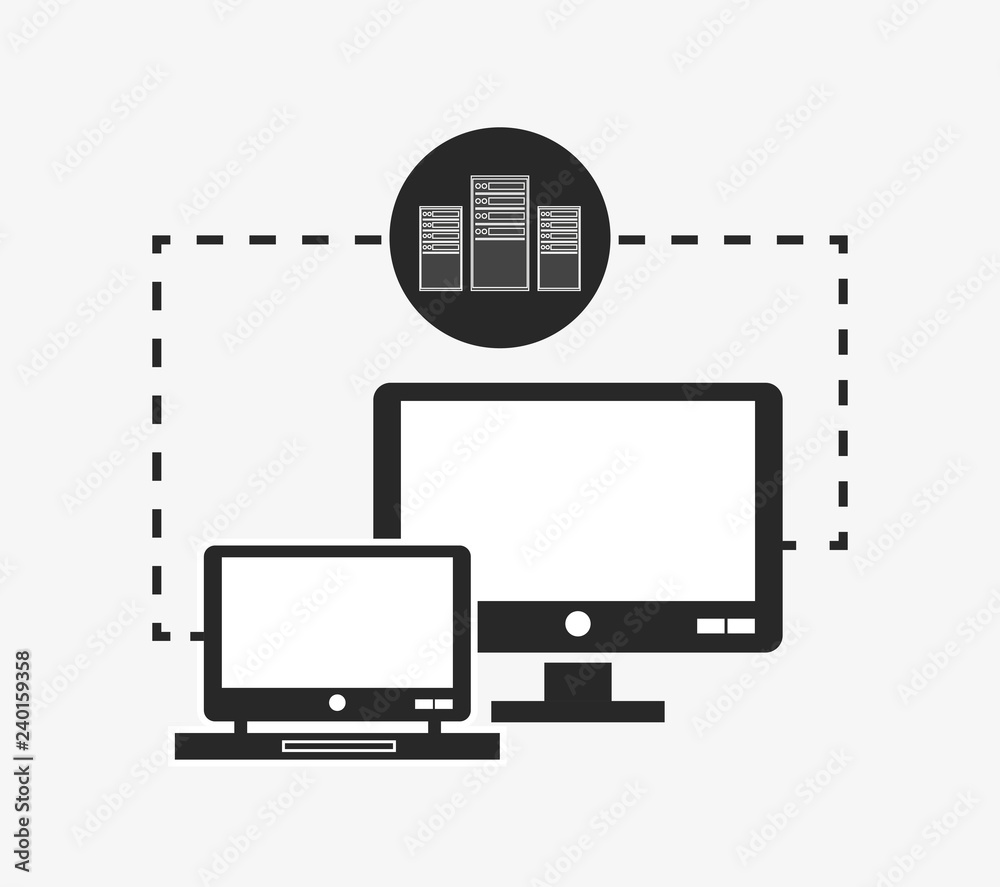 data center related icons image