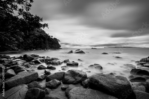Fototapeta Naklejka Na Ścianę i Meble -  Black and white Photos at Batam Bintan Islands