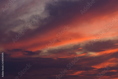 Fototapeta Naklejka Na Ścianę i Meble -  Burnt Orange Sunset