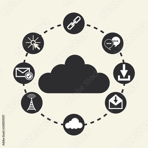data center related icons image