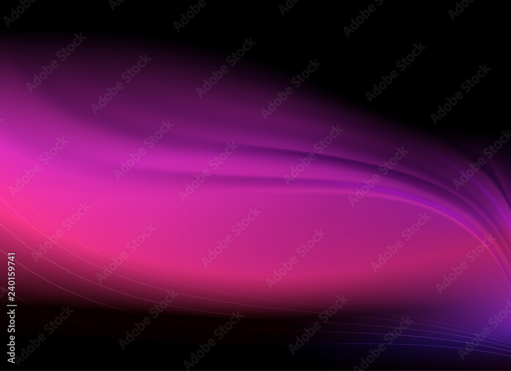 Gentle wavy background with stripes of purple hue.