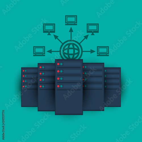 data center related icons image