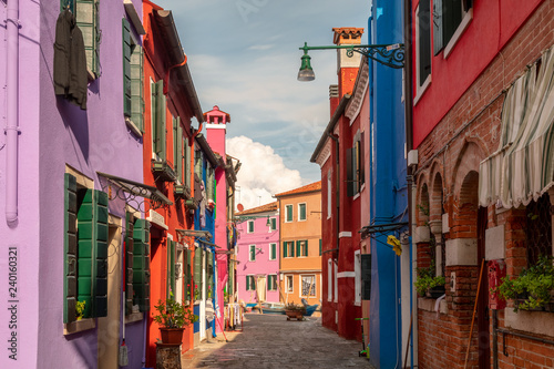 Colourful houses on the island of Burano
