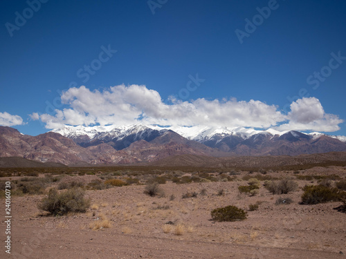 Andes mountaines in Mendoza  Argentina