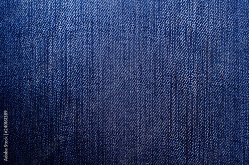 Dark Blue Denim Jean Fabric Concept and Idea of Denim Industry, Sewing and Fashion, Vintage Rustic Style. For Pattern, Background, Wallpaper and Textured