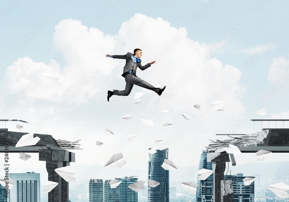 Problem and difficulties overcoming concept. Problem and difficulties overcoming concept.