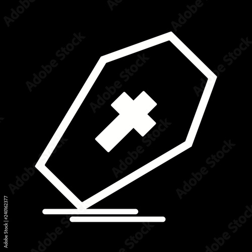 vector coffin icon