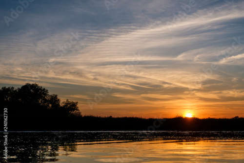 Sunset on the river © Sebastien