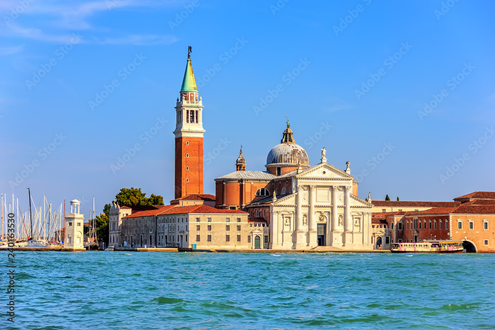 San Giorgio Maggiore Island in the lagoon of Venice, Italy