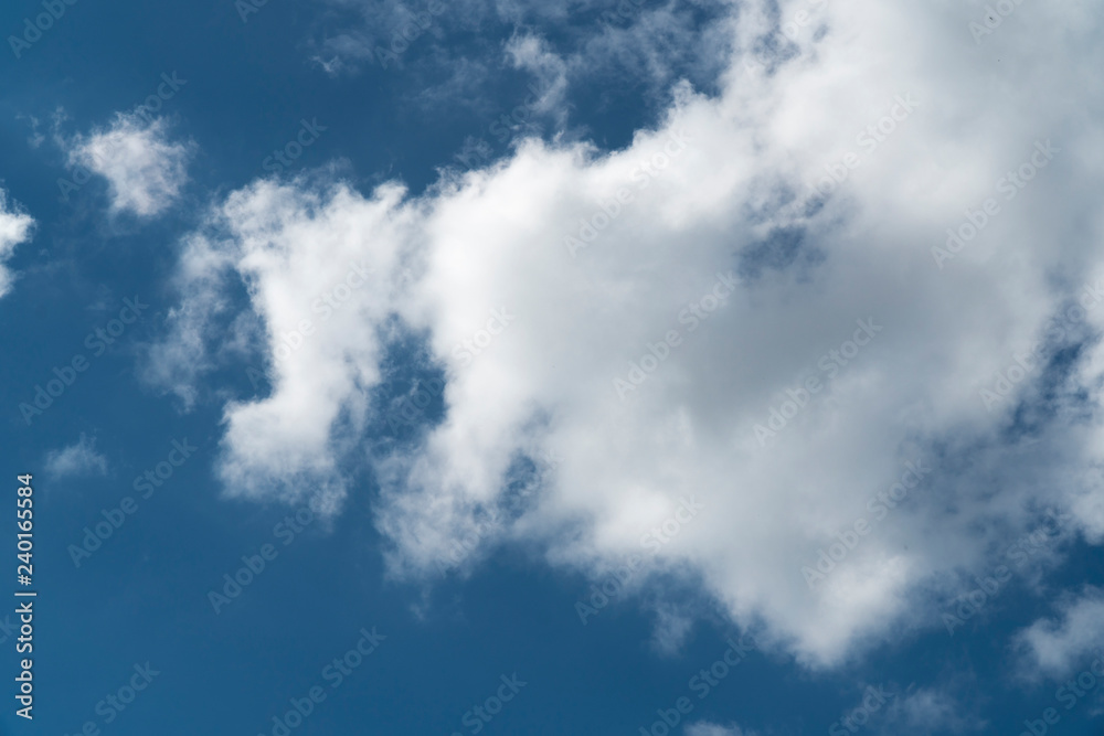 Blauer Himmel mit leichter Bewölkung