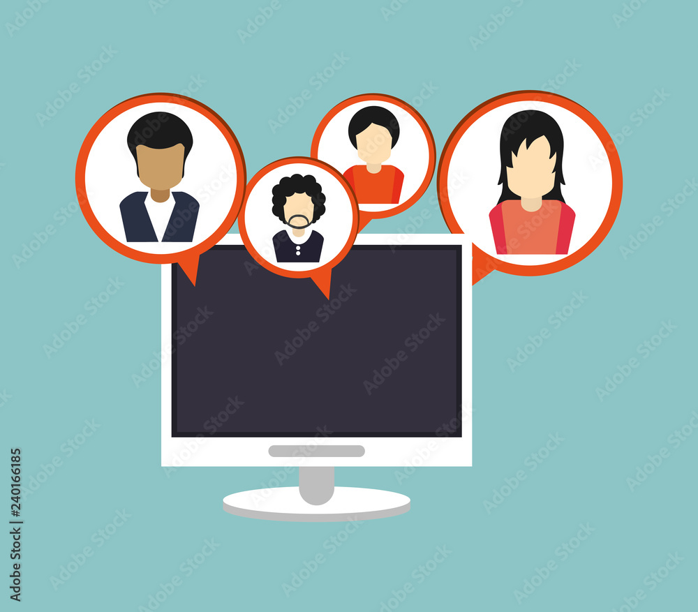 digital social network communication related icons image digital social network communication related icons image