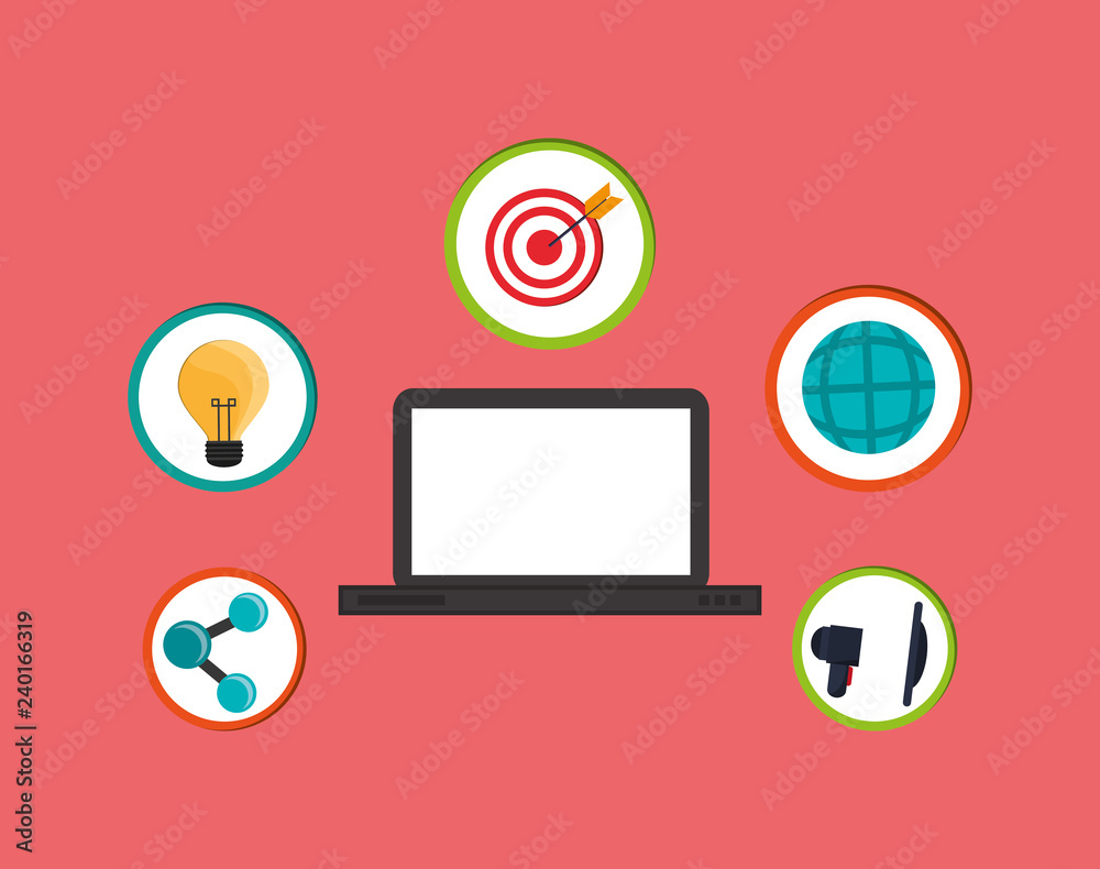 digital social network communication related icons image digital social network communication related icons image