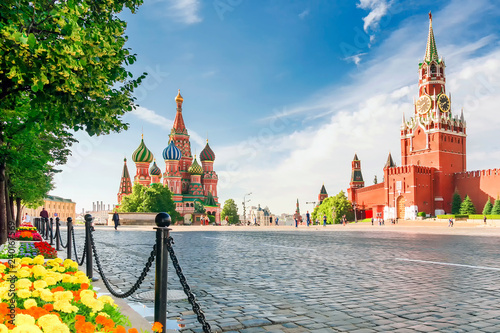 St. Basil's Cathedral on Red Square in Moscow, Russia