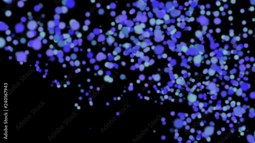 Abstract animated background. 3d rendering. moving blue particles Abstract animated background. 3d rendering. moving blue particles