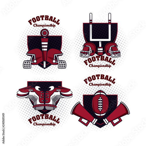 Football championship labels