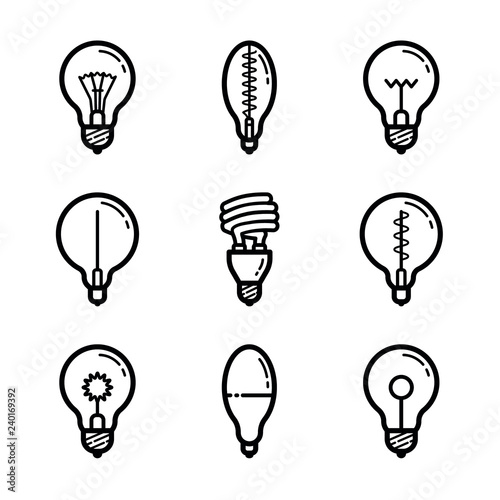 Lightbulbs Icon Set