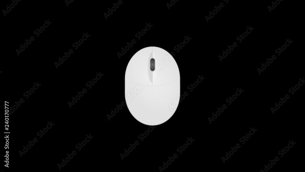 Mouse roll with yellow highlight - alpha channel