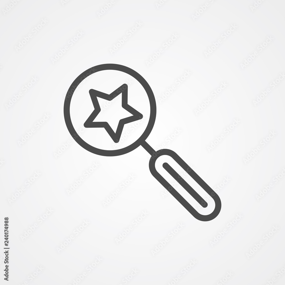 Favorite search vector icon sign symbol Favorite search vector icon sign symbol