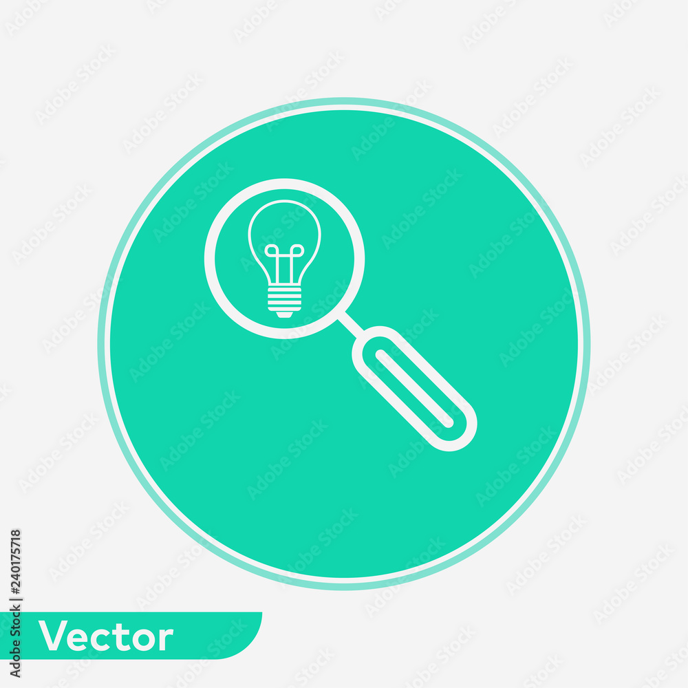 Search idea vector icon sign symbol Search idea vector icon sign symbol