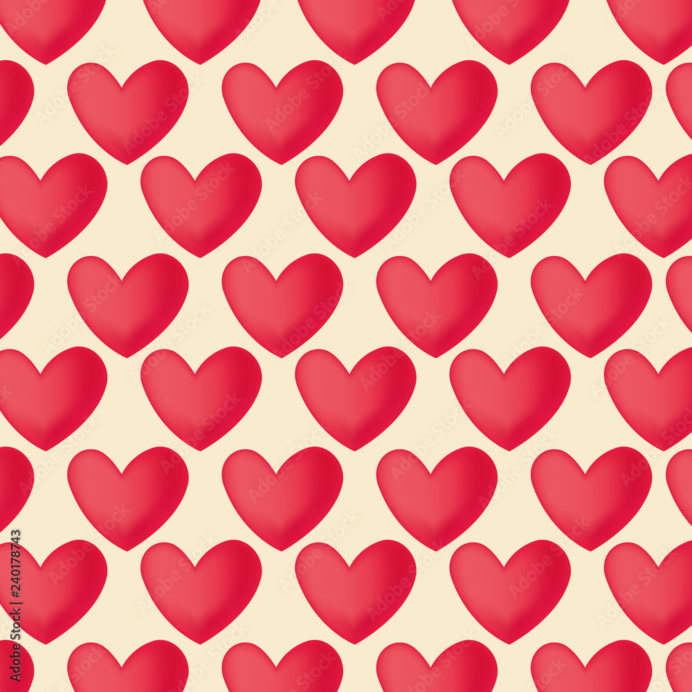 hearts shape symbol of love and passion background