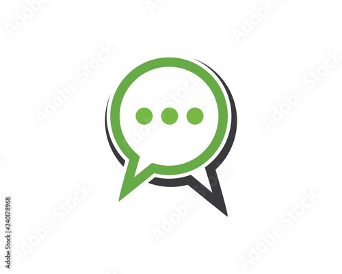 speech bubble chat communication illustration