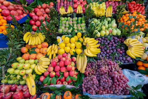 Mercadillo de fruta fresca