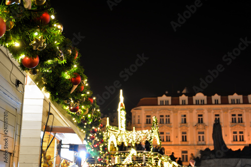 Christmas market - Old town Prague Czech republic