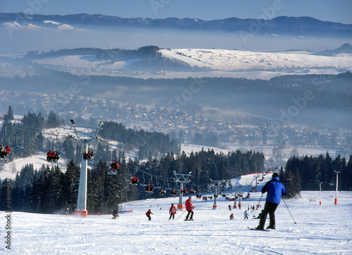 Fototapeta Naklejka Na Ścianę i Meble -  Bialka Tatrzanska: February, 2010 - Kotelnica ski resort