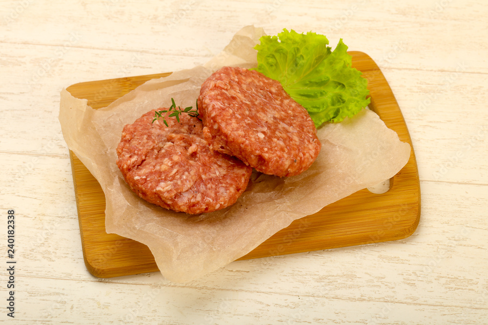 Raw cutlet Raw cutlet