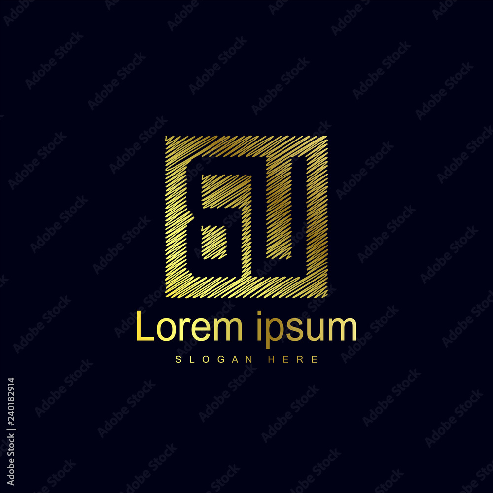 Initial Letter BU Logo Template Vector Design Initial Letter BU Logo Template Vector Design