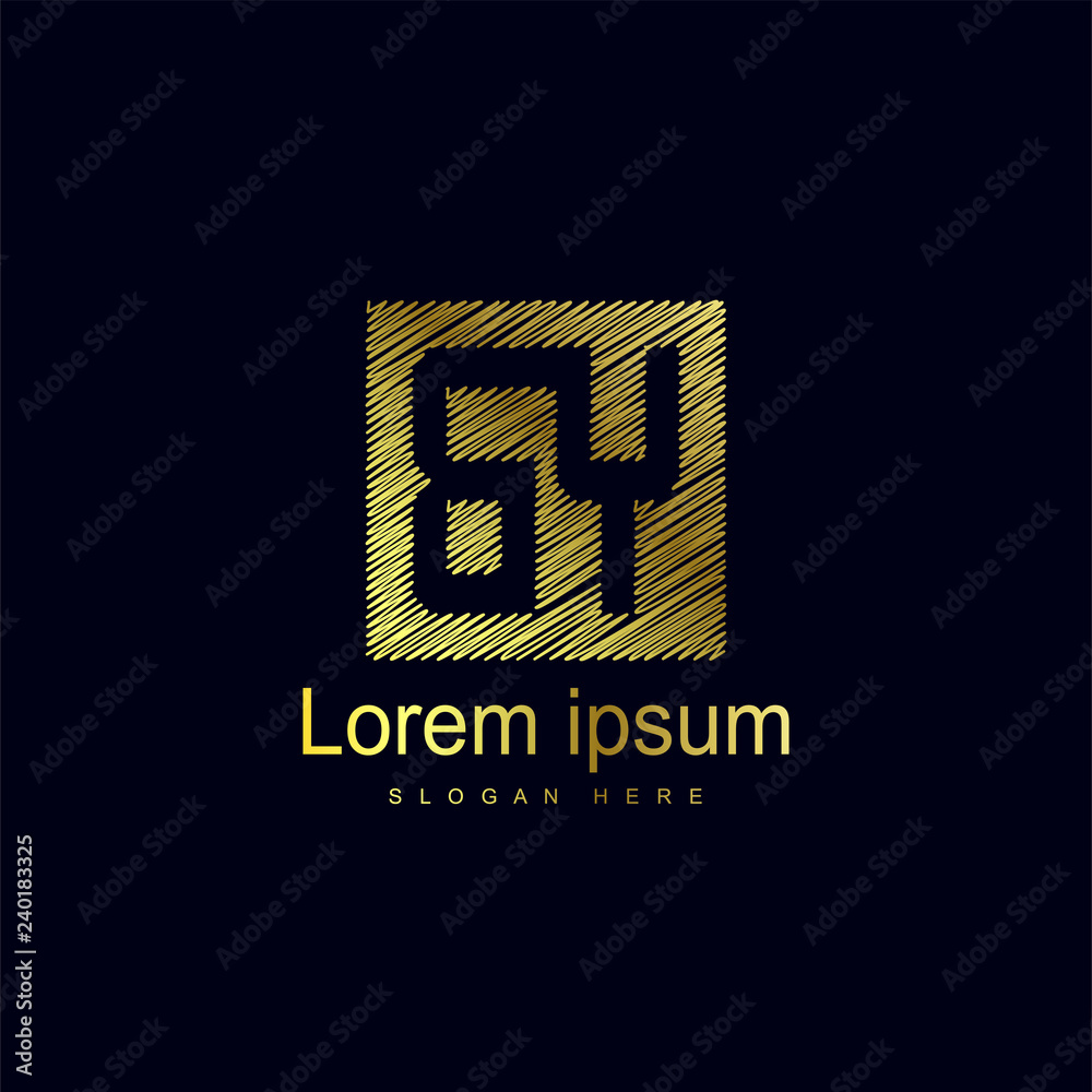 Initial Letter BY Logo Template Vector Design Initial Letter BY Logo Template Vector Design