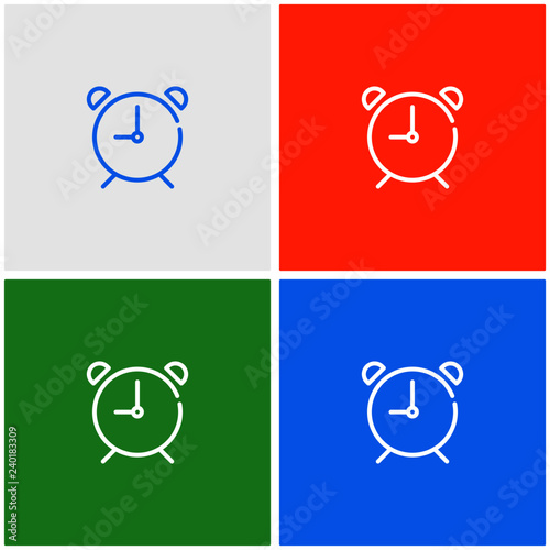 waker outline flat icon, material design color, vector illustration photo