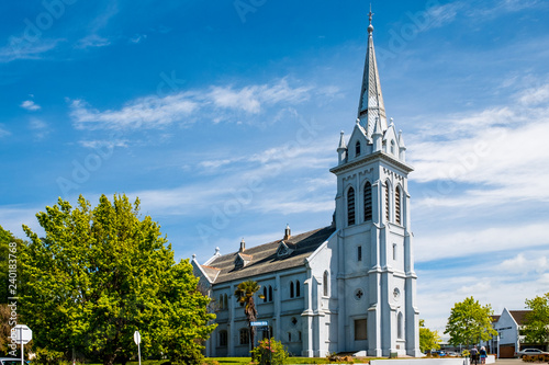 2018 Nov 2nd, New Zealand, Timaru, View of old building in the town. photo