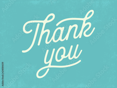 Thank You Card with Hand Made Texture