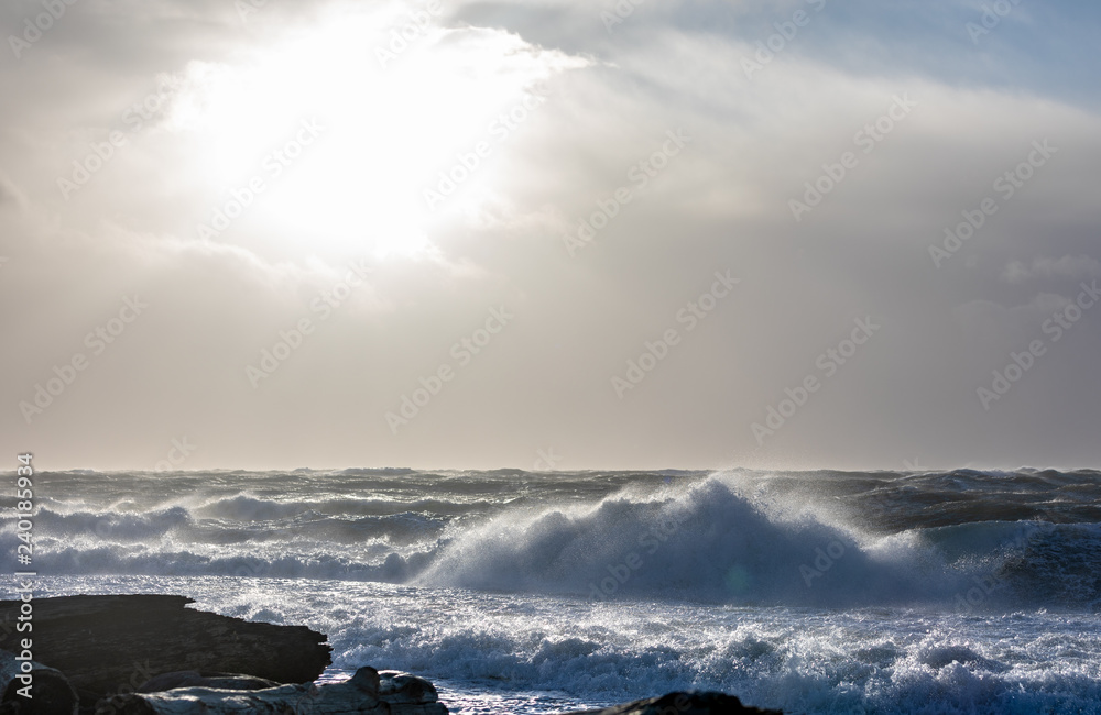 Obraz premium Stormy Day at the Beach