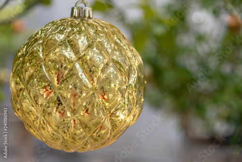 christmas ball on tree