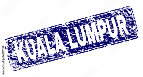 Photography KUALA LUMPUR stamp seal print with grunge texture