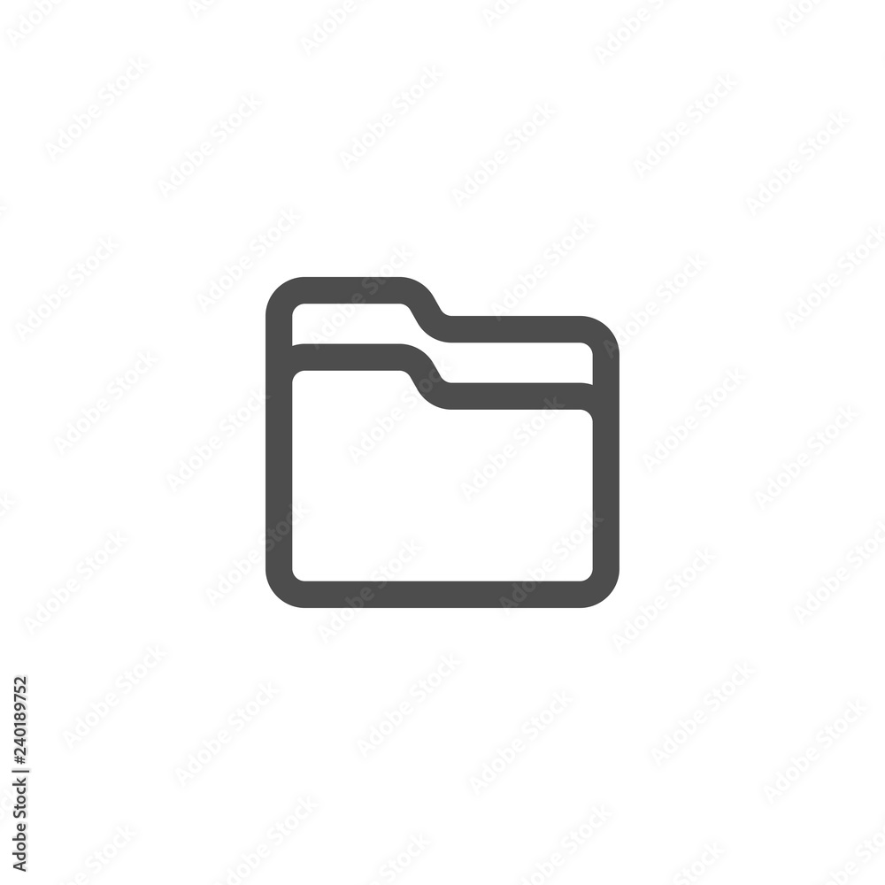 Mail line icon vector isolated on white background Mail line icon vector isolated on white background