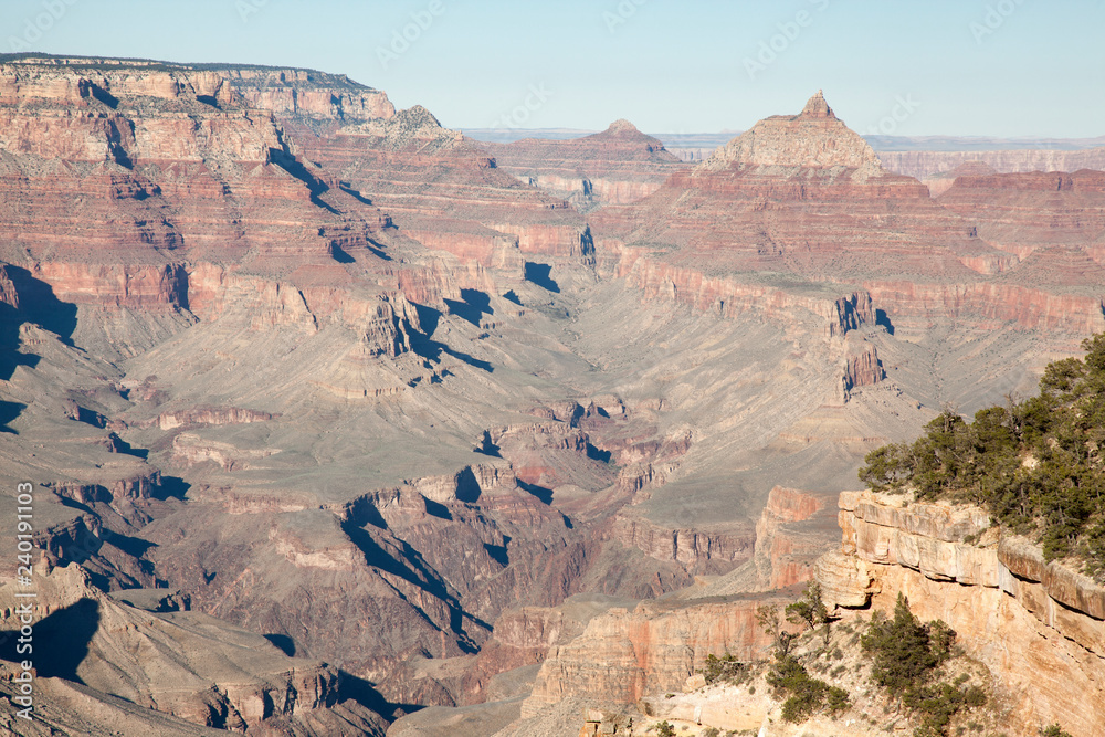 view of the colors of the Grand Canyon from Grandview point lookout view of the colors of the Grand Canyon from Grandview point lookout