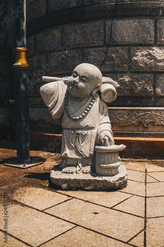 statues of baby monks