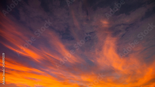 A sunset or sunrise background suitable to be added to create a dramatic sky © thom_morris