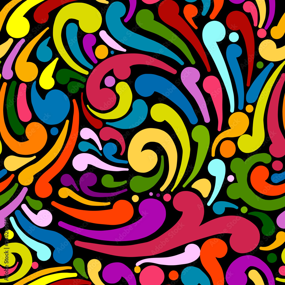Abstract swirl seamless pattern for your design