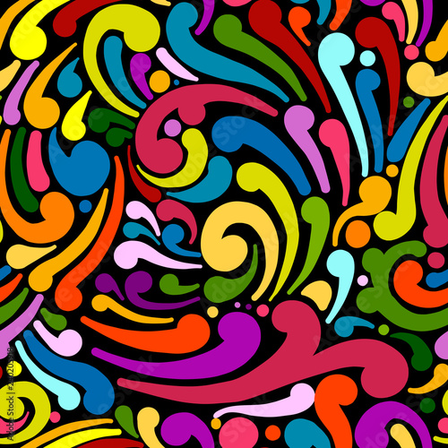 Abstract swirl seamless pattern for your design