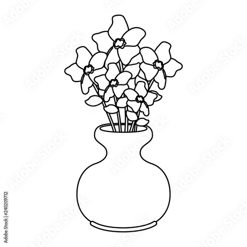 vase with flowers icon
