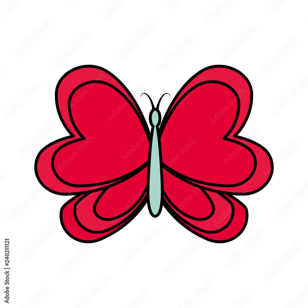 cute butterfly decorative icon